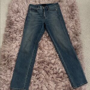 White House Black Market Blue High-Rise Jeans. Size 4